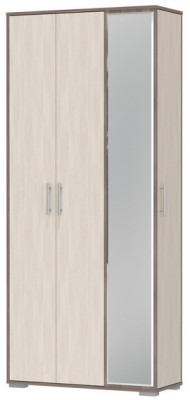 Прихожая 2-3421бод.тем/св Домино-мини, цвет бодега тёмный/бодега светлый, ШхГхВ 88х36х202 см., универсальная сборка