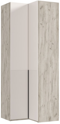 Марвэл Шкаф угловой, Крафт серый/Кашемир