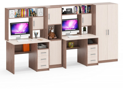 С-МД-СК9 Компоновка № 07, ясень шимо светлый/ясень шимо тёмный