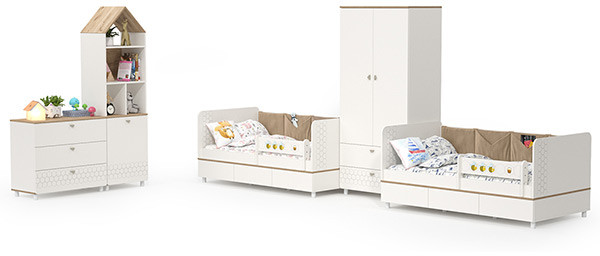 Эйп Детская № 7, белый/дуб белый