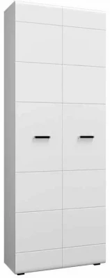 Нэнси NEW МДФ Шкаф 2-хств. (Белый глянец, Белый)