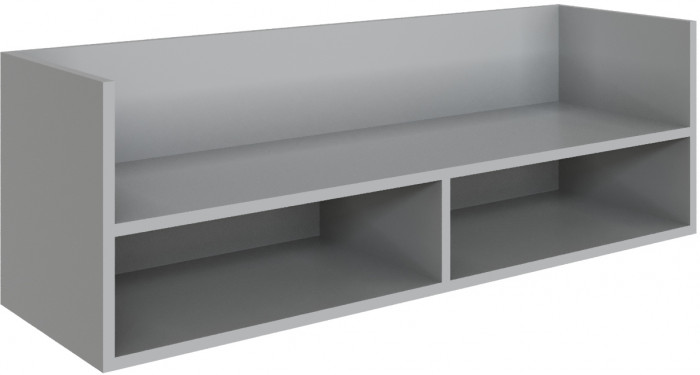 Полка навесная (открытая) Мадрид ПНО-1 (1,1) камень серый
