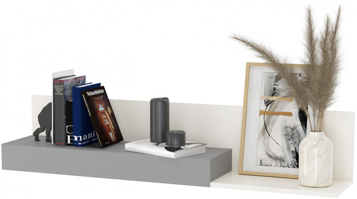 Торонто Компоновка № 27, цвет белый шагрень/стальной серый, сп. м. 800х1900 мм., б/м, основание есть, универсальная сборка