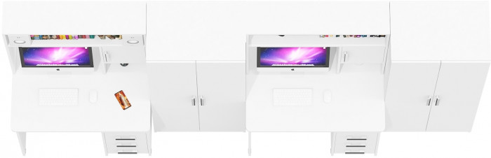 С-МД-СК9 Компоновка № 08, белый шагрень