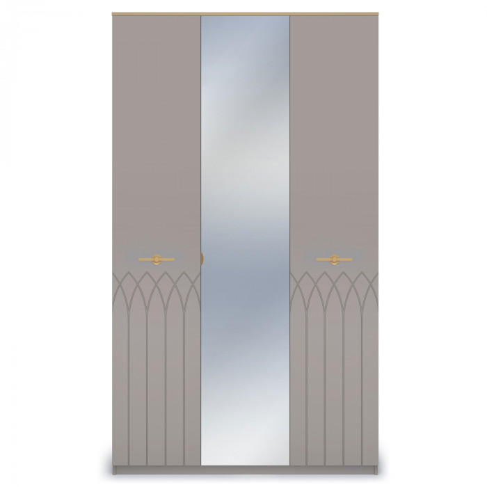 Шкаф распашной трехдверный с зеркалом Капри 2