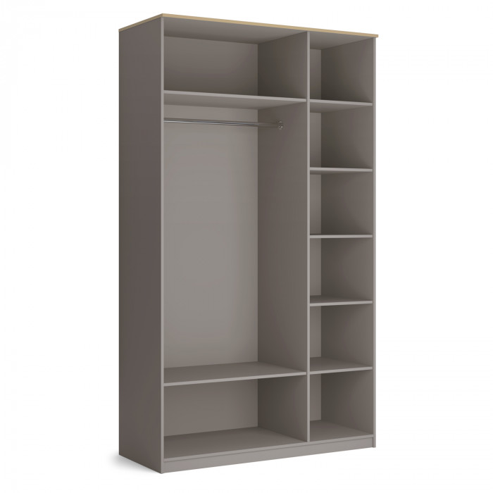 Шкаф распашной трехдверный с зеркалом Капри 2