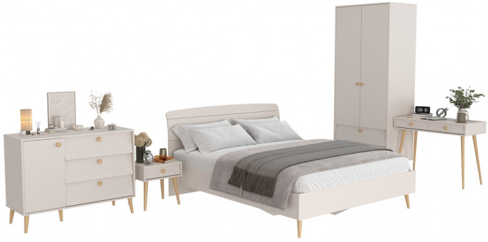 Афина Спальня 25-1600, кашемир серый