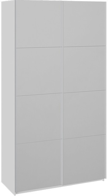 Траст СШК 2.120.60-13.13 Шкаф-купе 2-х дверный (1200x580x2300) (Белый снег,Зеркало/Зеркало)