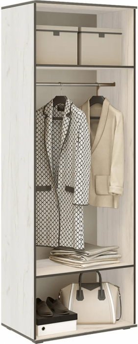 Норд Гостиная, Дуб крафт белый/Дуб крафт белый