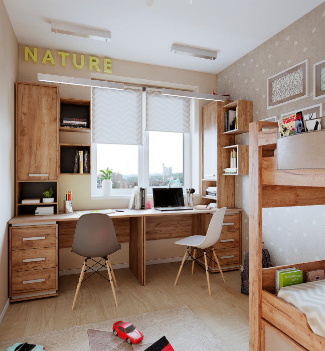 Стол письменный Nature 84, дуб табачный крафт/мокко