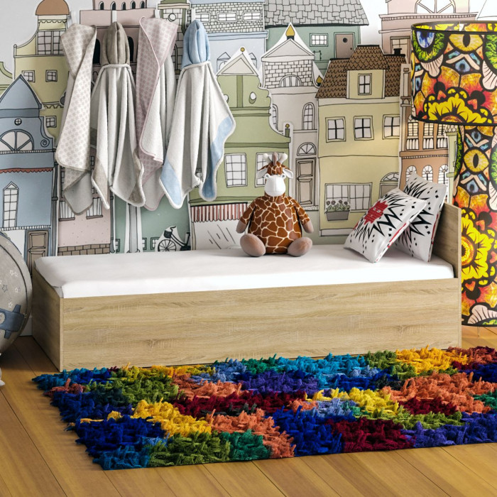 Стандарт Кровать 0800, дуб сонома