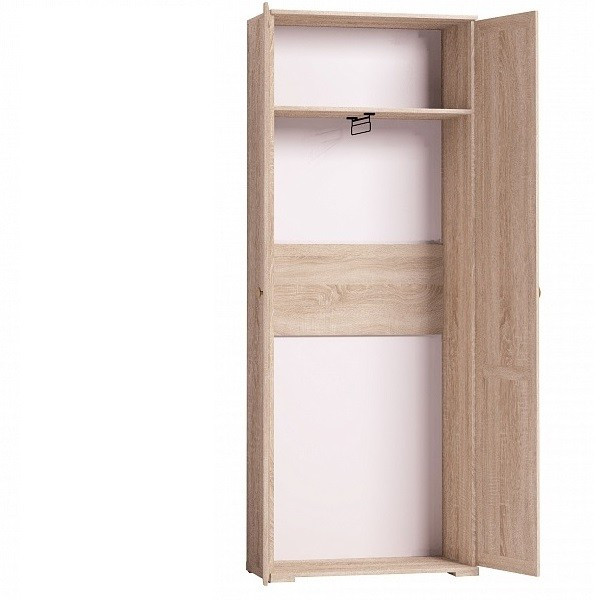 Шкаф двухдверный для одежды Sherlock 11, дуб сонома