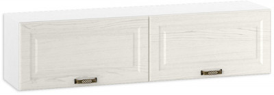 Ливерпуль Шкаф навесной, ясень ваниль/белый