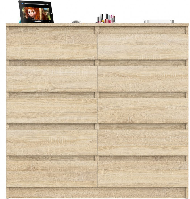 Мори Комод МК1200.10, цвет дуб сонома, ШхГхВ 120,4х41х115 см.
