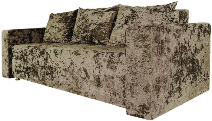 Диван-еврокнижка Лаунж,145х192, ППУ, плюш коричневый