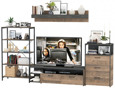 Трувор Гостиная 083, дуб гранж песочный/интра