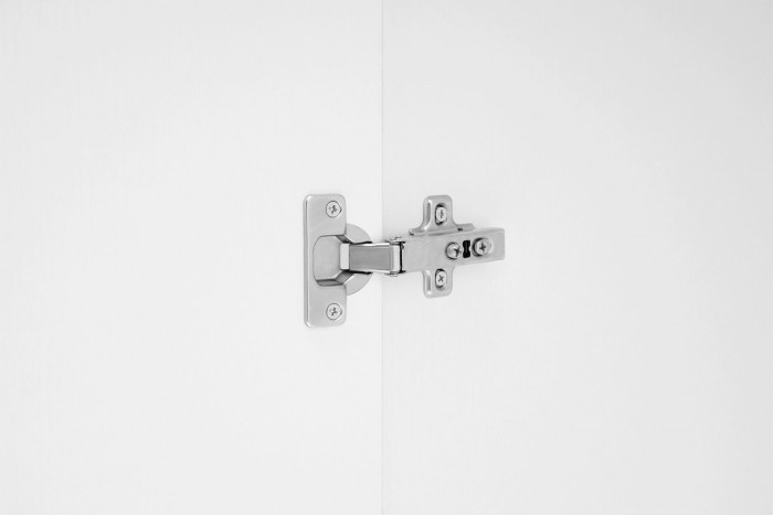 Шкаф распашной с наполнением (3 полки + 2 ящика + штанга) ШК 5 (800), Белый