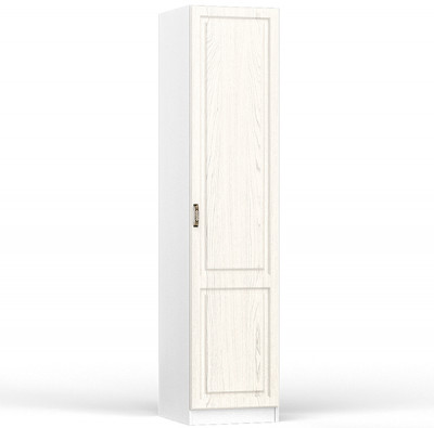 Ливерпуль Шкаф 13.27, цвет ясень ваниль/белый, ШхГхВ 50х54,1х220,3 см., универсальная сборка, подходит карниз 500С #1021700