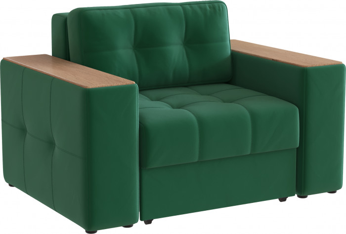 Кресло-кровать Виконт, Изумруд/Дуб канадский МДФ