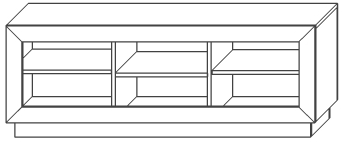 Тумба для медиатехники "Эстель" - Сосна шале/Бетон спаркс