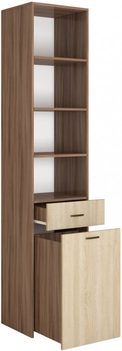 Орион пенал с ящиками (2200х450х425) ясень шимо/дуб сонома