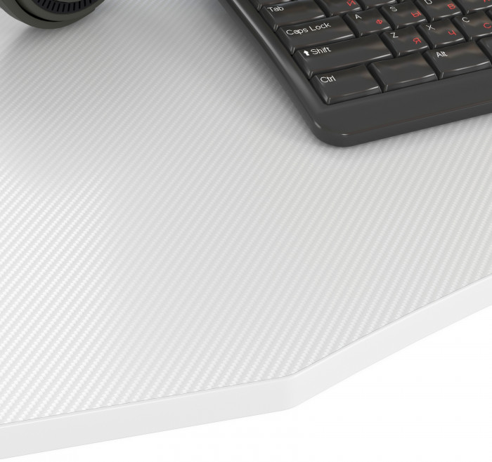 Два игровых стола Мебель--24 GT-2310 + два кресла компьютерных 103 чёрных, белый