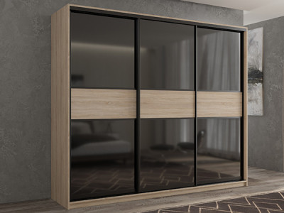 Шкаф-купе Кааппи 12 Сонома Светлый 210х45х230 см