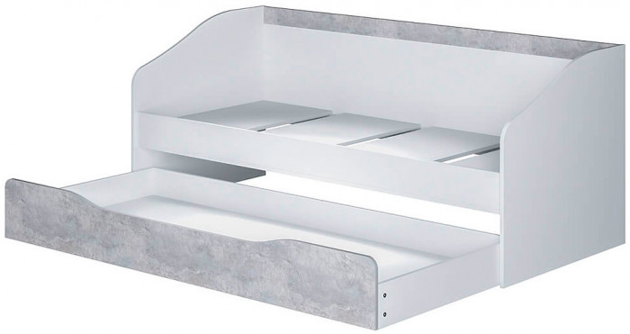 "Паскаль" кровать детская (1932х790х850) белый/цемент светлый
