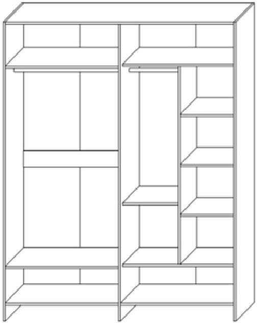 Шкаф 4-х дверный с зеркальными вставками "Харди" - Латте/Ирландский ликер