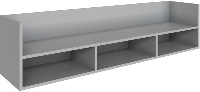 Полка навесная (открытая) Мадрид ПНО-1 (1,5) камень серый