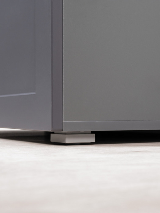 Остин Прихожая 62, цвет серый графит/дуб крафт золотой, ШхГхВ 200х54,3х229,6 см., универсальная сборка