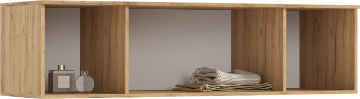 Норд Антресоль к шкафу 1600, Дуб крафт/Изумрудный