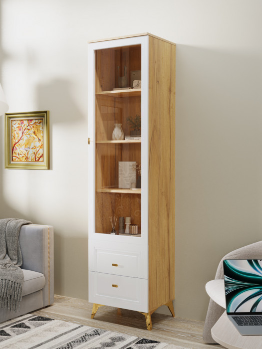 Шкаф-витрина Вега Сапфир