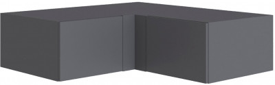 Антресоль Мадрид угол прямой 300 графит серый
