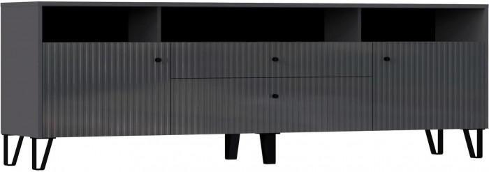 Оливия Тумба ТВ (Шарли мокко, Глиняный серый)