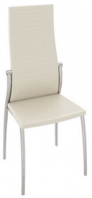 Комфорт-М Стул СМ-СРП-048 Гранд (Каркас Эмаль Бриллиант, Бежевый Аллигатор к/з 218 (белый перламутр))