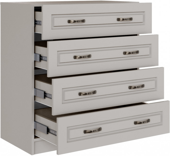 Комод с 4-мя ящиками Апполия, Кашемир/Сантьяго софт