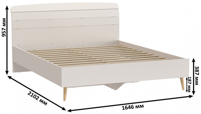 Афина Спальня 27-1600, кашемир серый