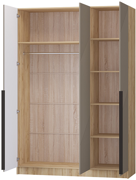 Шкаф Авис 1,5 (№1), Крафт золотой/Крема