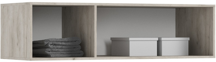 Антресоль к шкафу Ирис (1350), Крафт серый/Кашемир