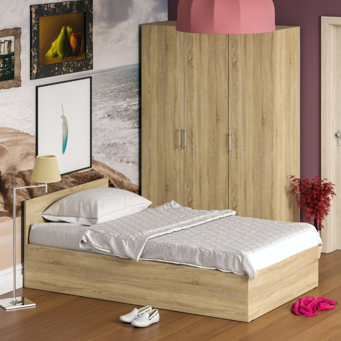 Спальня Стандарт 1-1200, дуб сонома