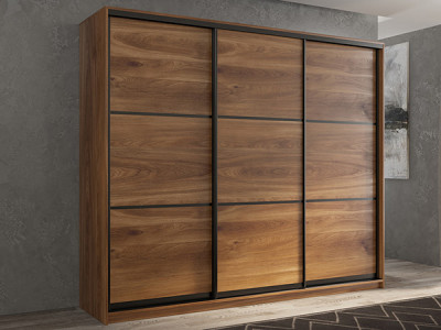 Шкаф-купе Кааппи 4 Кастелло Бренди 210х60х230 см