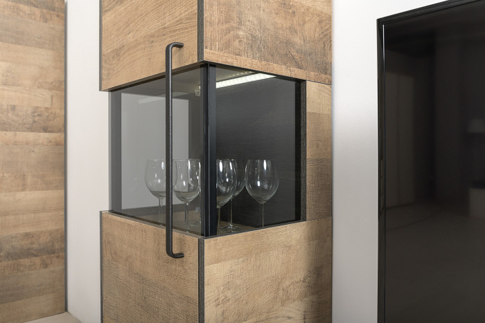 Трувор Гостиная 101, дуб гранж песочный/интра