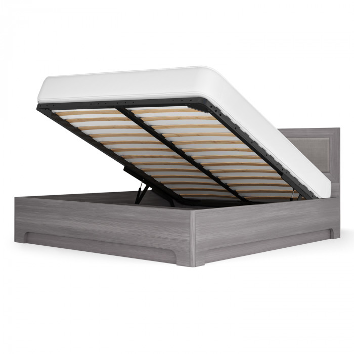 Кровать-1 с подъемным основанием 1600 экокожа Парма Нео