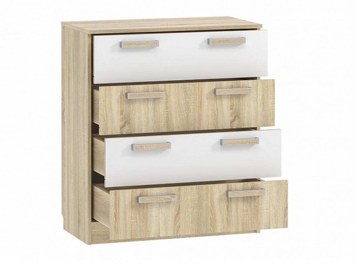 НМ 013.71-01 комод Фанк дуб сонома/белый