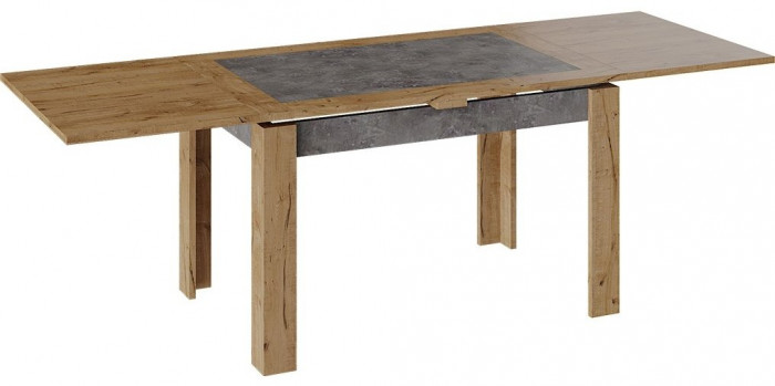 Хьюстон тип 4 Стол раздвижной (Дуб Вотан/Моод Темный)