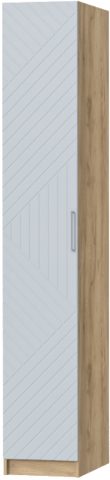 Шкаф-пенал №1 "Иннэс-7" - Крафт золотой/Монблан Р-856