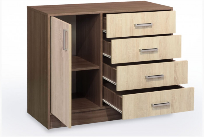 Комод К800-1Д (Ясень шимо)