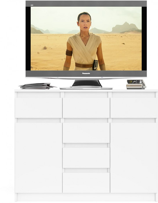 Мори Комод МК1200.4, цвет белый, ШхГхВ 120,4х41х94 см.