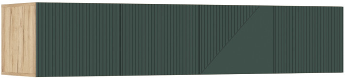 Антресоль к шкафу Ирис (1800), Крафт золотой/Браш мени грин